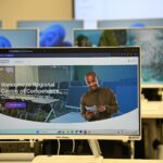 Regional Centre of Competence website displayed on a computer monitor at KSG-eLDI